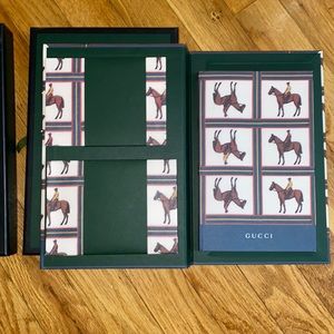 Gucci envelopes and notepad